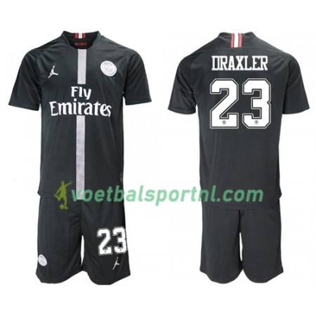 Paris Saint-Germain Draxler 23 Jodan Zwart Kind Third Tenue 2018-19
